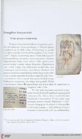 Dzieje rękopisu w świetle badań