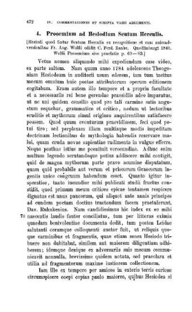 4. Prooemium ad Hesiodium Scutum Herculis