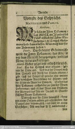 Vorrede des Gesprächs