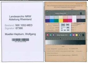 Entnazifizierung Wolfgang Mueller-Hepburn , geb. 17.10.1920 (Medizinstudent)