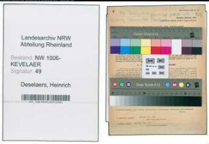 Entnazifizierung Heinrich Deselaers , geb. 08.10.1890 (Landwirt)