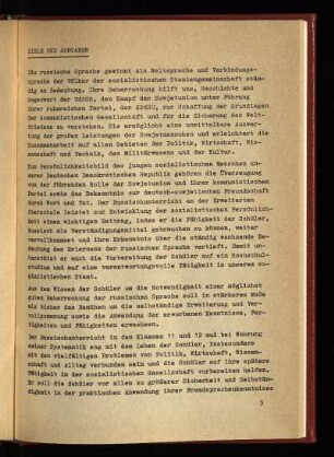 Ziele und Aufgaben