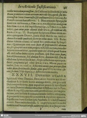 XXXVII. Denarius in Coelesti & Spirituali vinea Domini