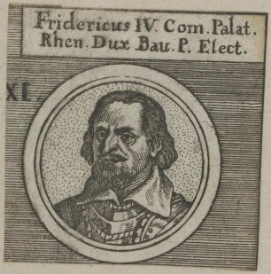 Bildnis von Fridericus IV., Kurfürst der Pfalz