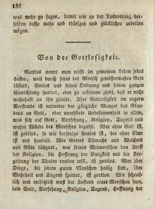 Von der Gottlosigkeit
