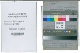 Entnazifizierung Hedwig Kemper , geb. 21.09.1901 (Krankenschwester)