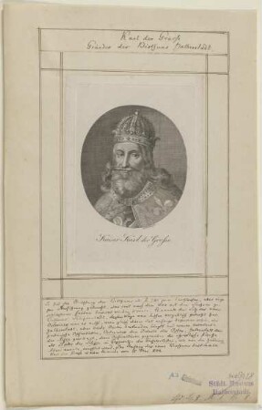 Bildnis des Kaisers Karl der Große