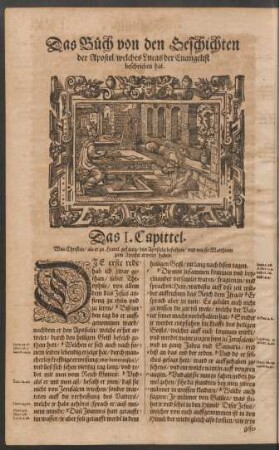 Das Buch von den Geschichten der Apostel/ welches Lucas der Evangelist beschrieben hat.