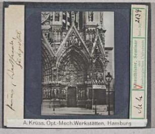 Reims: Kathedrale, rechtes Westportal