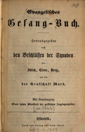 Evangelisches Gesang-Buch