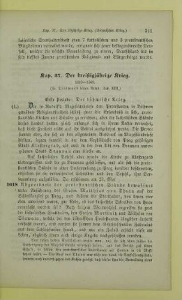 Der dreißigjährige Krieg