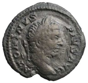 Münze, Denar (ANT), 210 n. Chr.