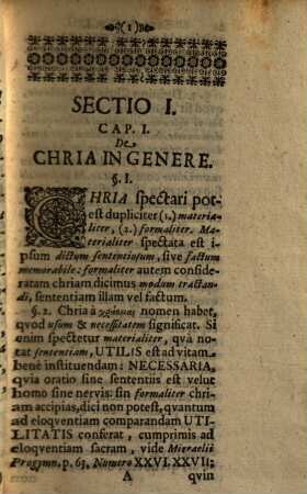 Introductio Ad Eloquentiam Imprimis Extemporaneam Per Conscribendi Chrias Artificium M. Jo. Caspari Zopfii ...