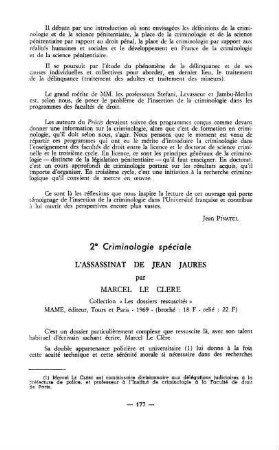 177-178, L'assassinat de Jean-Jaurès, par Marcel Le Clere