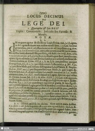 Locus Decimus. De Lege Dei