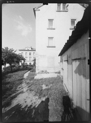 Meißen-Altstadt, Schloßberg. Wohnhaus. Giebelfront