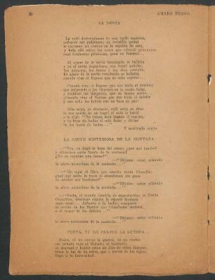 Poeta, tu no cantes la guerra...