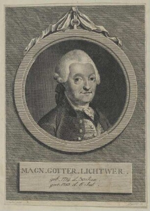 Bildnis des Magn. Gottfr. Lichtwer