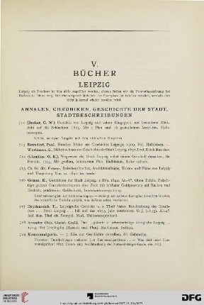 V. Bücher (Nr. 712-899)