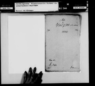 Pension des Püttlinger Haushofmeisters Christian Friedrich Birck.