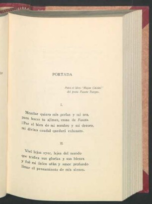 Portada : Para el libro "Hojas Caídas" del poeta Fausto Burgos.