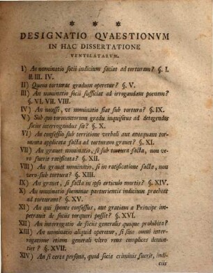 Ad Artic. XXXI. Constitutionis Carolinae criminalis de nominatione socii criminis commentatio