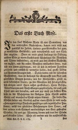 Das größre biblische Erbauungsbuch, 1,1. [Das erste Buch Mose]