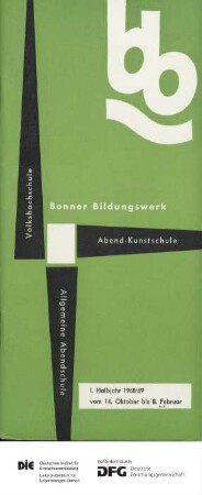 Programm 1. Semester 1968/1969