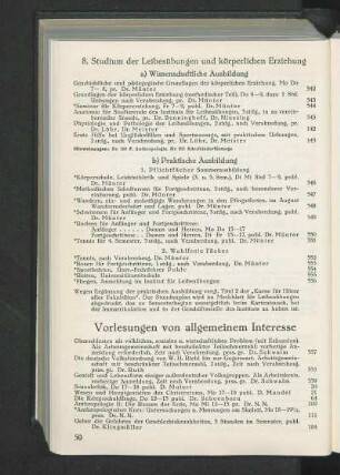 Vorlesungen von allgemeinem Interesse