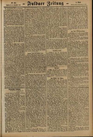 Zweite Ausgabe vom Samstag, den 13. November 1915.
