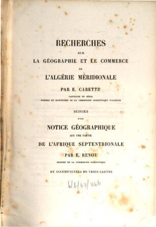 Exploration Scientifique De L'Algérie Pendant Les Années 1840, 1841, 1842, 2