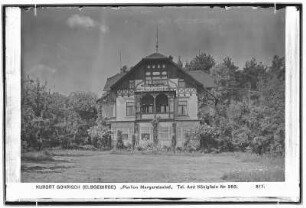 Kurort Gohrisch. Sächsische Schweiz. Pension Margaretenhof. Tel. Amt Königstein No. 83