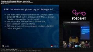 The Storage SIG And GlusterFS: Challenges, solutions and how GlusterFS is fitting in Storage SIG