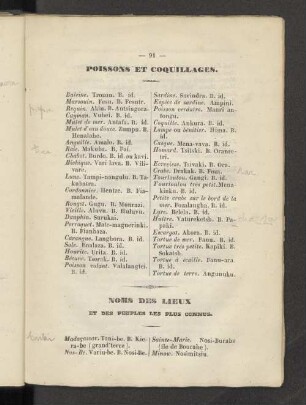 POISSONS ET COQUILLAGES.