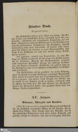 Fünftes Buch. Vegetabilien