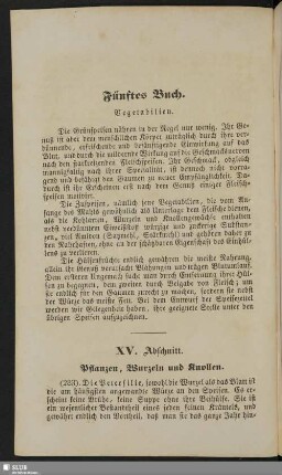 Fünftes Buch. Vegetabilien
