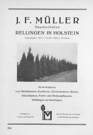 J.F. Müller Baumschulen Rellingen in Holstein