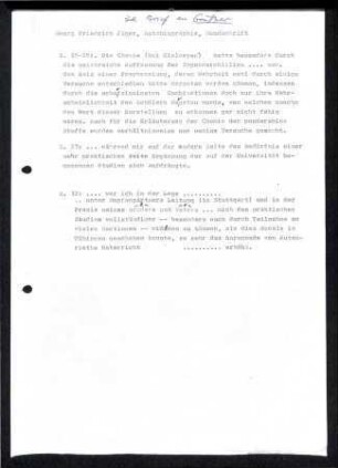 Auszug Transkription Georg Friedrich Jäger, Autobiografie, Handschrift