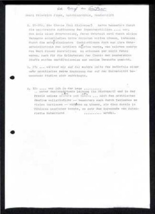 Auszug Transkription Georg Friedrich Jäger, Autobiografie, Handschrift