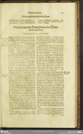 Belägerung und Einnehmung der Stätt Groll und Goor
