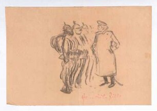Offizier und Soldaten