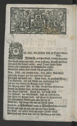 [Als der Allerdurchlauchtigste und Großmächtigste König und Herr Herr Christian der Sechste ...]