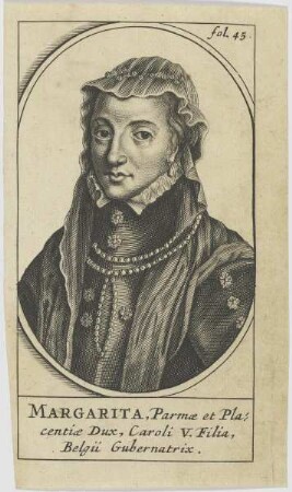 Bildnis der Margarita, Parmae et Placentiae Dux