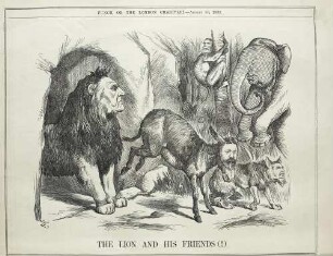 The lion and his friends (!)