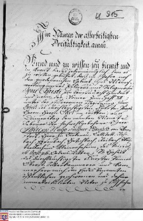 beiliegende Verzichtsurkunde (weibl. Rechtswohltaten)