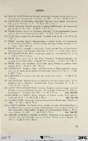 Möbel (Nr. 512-673)