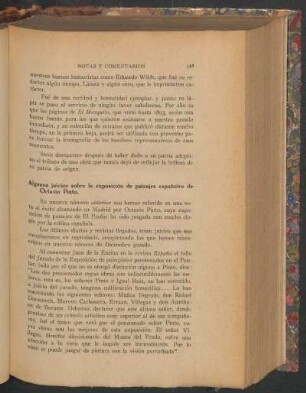 Algunos juicios sobre la exposición de paisajes españoles de Octavio Pinto