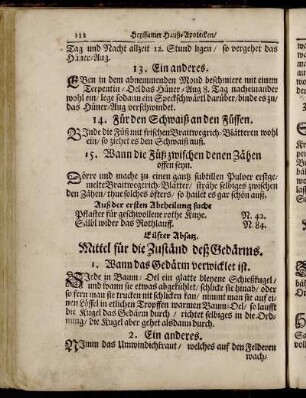 Eilfter Absatz. Mittel für die Zuständ deß Gedärms