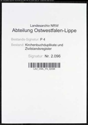 Kirchenbuchduplikat der evangelischen Gemeinde (Stadt und Kirchspiel) Meinerzhagen (GHT 1873). (Gemeinde: Meinerzhagen, evangelische Gemeinde, Stadt und Kirchspiel)