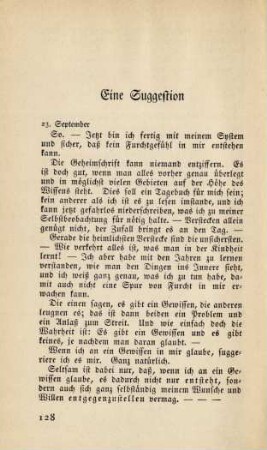 Eine Suggestion